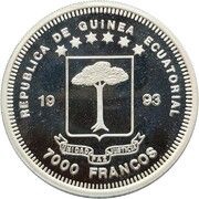 7000 Francos Zebra obverse image