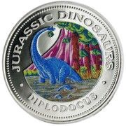 7000 Francos CFA Diplodocus, Equatorial Guinea, 1993 reverse image