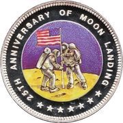 7000 Francos CFA Moon landing, Equatorial Guinea, 1994 reverse image