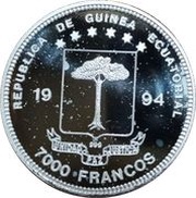 7000 Francos CFA Berlin Gedächtniskirche obverse image