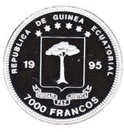 7000 Francos CFA Baseler Taube obverse image