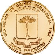 30 000 Francos CFA Protection of the African Elephant obverse image