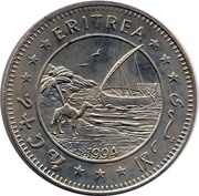 1 Dollar Black rhinoceros obverse image