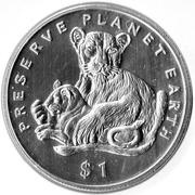 1 Dollar Lion reverse image