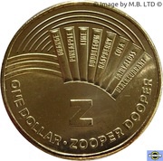 1 Dollar - Elizabeth II 4th Portrait - The Great Aussie Coin Hunt - Letter Z, Australia, 2019 reverse image