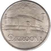 2 Krooni Toompea Fortress reverse image