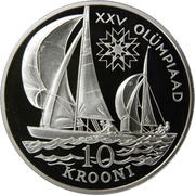 10 Krooni Olympics 1992 reverse image