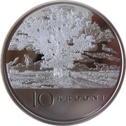 10 Krooni Anniversary of Republic reverse image