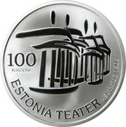 100 Krooni Estonian National Theatre, Estonia, 2006 reverse image