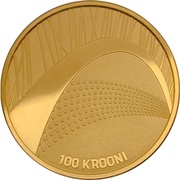 100 Krooni Song and dance festival, Estonia, 2009 reverse image