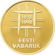 500 Krooni 80th Anniversary of Nation obverse image