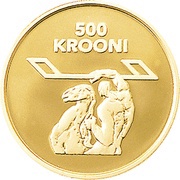 500 Krooni 80th Anniversary of Nation, Estonia, 1998 reverse image