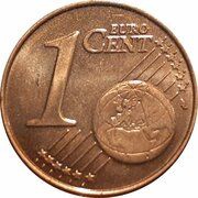 1 Euro Cent reverse image
