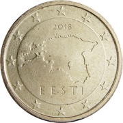 10 Euro Cents 2nd map obverse image