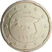 20 Euro Cents 2nd map obverse image