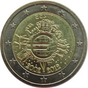 2 Euros 10 Years of Euros Cash obverse image
