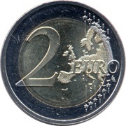 2 Euros 30 Years of European Union Flag reverse image