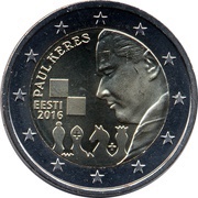 2 Euros Paul Keres obverse image