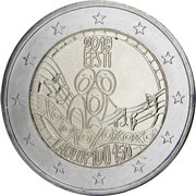 2 Euros Festival of the Song of Estonia obverse image