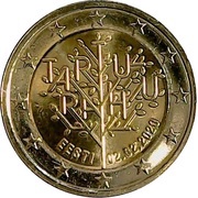 2 Euros Centenary of the Tartu Peace Treaty obverse image