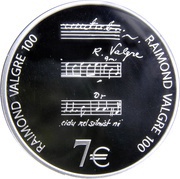 7 Euros Raimond Valgre, Estonia, 2013 reverse image