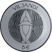 8 Euros Hanseatic Viljandi, Estonia, 2019 reverse image