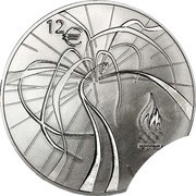 12 Euros 2012 London Olympics, Estonia, 2012 reverse image