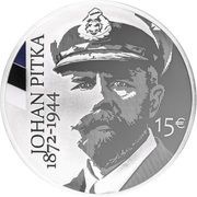 15 Euros Johan Pitka, Estonia, 2022 reverse image