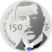 15 Euros Konstantin Konik, Estonia, 2023 reverse image