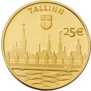 25 Euros Hanseatic Tallinn reverse image