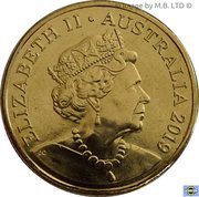 1 Dollar - Elizabeth II 6th Portrait - Mr Squiggle 60 Years; Friends obverse image