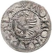 1 Schilling - Magnus Hapsal; lined shield reverse image