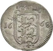 1 Rundstück - Carl XI With cross and without value reverse image