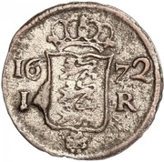 1 Rundstück - Carl XI, Estonia, 1672-1674 reverse image