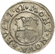 1 Ferding - Eric XIV Type 1; with crown, Estonia, 1561 reverse image