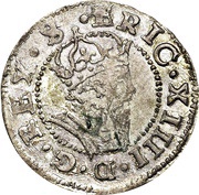 1 Ferding - Eric XIV Type 2; wavy shield obverse image