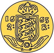 2 Rundstück - Carl XI Trial strike, Estonia, 1665 reverse image
