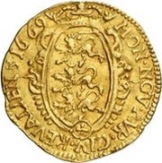 1 Ducat - Carl XI 3rd portrait, Estonia, 1669 reverse image