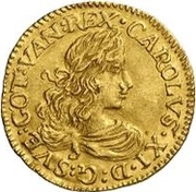 1 Ducat - Carl XI 5th portrait obverse image