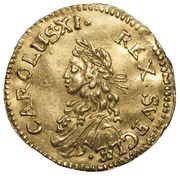 2 Ducats - Carl XI 2nd portrait obverse image