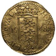 2 Ducats - Carl XI 2nd portrait, Estonia, 1668 reverse image