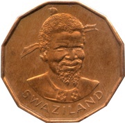 1 Cent - Sobhuza II obverse image
