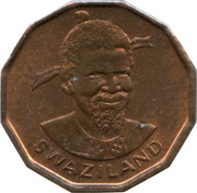 1 Cent - Sobhuza II FAO obverse image