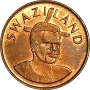 1 Cent - Mswati III 2nd portrait obverse image