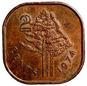2 Cents - Sobhuza II reverse image