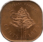 2 Cents - Sobhuza II FAO reverse image