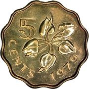 5 Cents - Sobhuza II reverse image