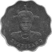 5 Cents - Mswati III 1st portrait obverse image
