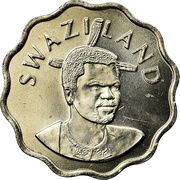 5 Cents - Mswati III 2nd portrait obverse image