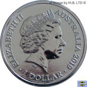 1 Dollar - Elizabeth II 4th Portrait - ICC Cricket World Cup obverse image
